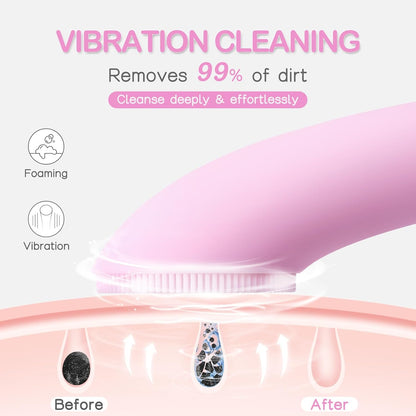 Sonic Facial Cleansing Brush – Heat & Vibration