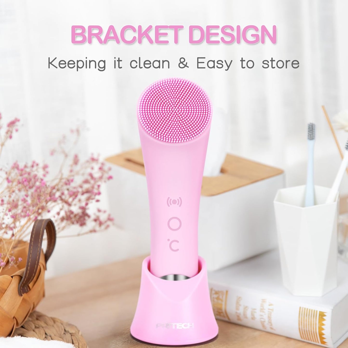 Sonic Facial Cleansing Brush – Heat & Vibration